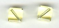 2 8mm Preciosa Medium Yellow Diagonal Cubes